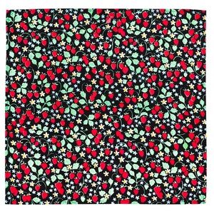 LUSH Strawberry Patch Knot Wrap- 100% Organic Cotton Bandana Scarf